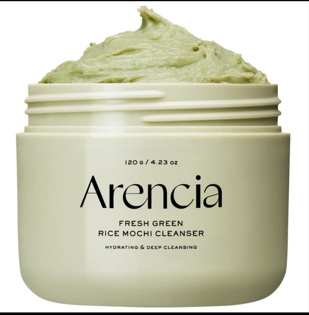 Arencia Fresh Green Rice Mochi Cleanser | Deep Cleansing & Hydrating Facial Cleanser (120g)
