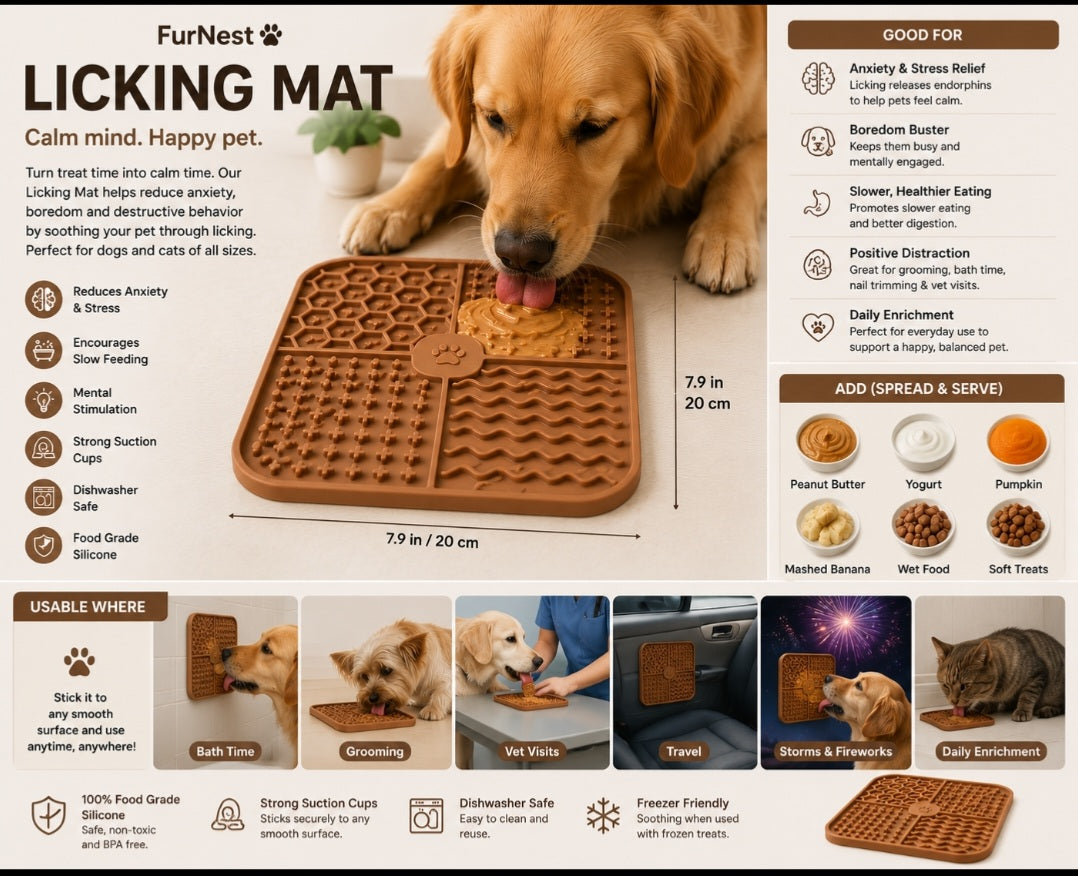 FurNest Calming Licking Mat