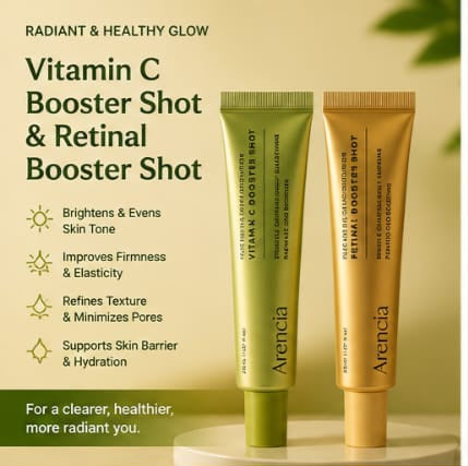Arencia Vitamin C Booster Shot Cream | Brightening, Hydrating & Glow Moisturizer (30ml)