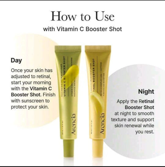Arencia Vitamin C Booster Shot Cream | Brightening, Hydrating & Glow Moisturizer (30ml)
