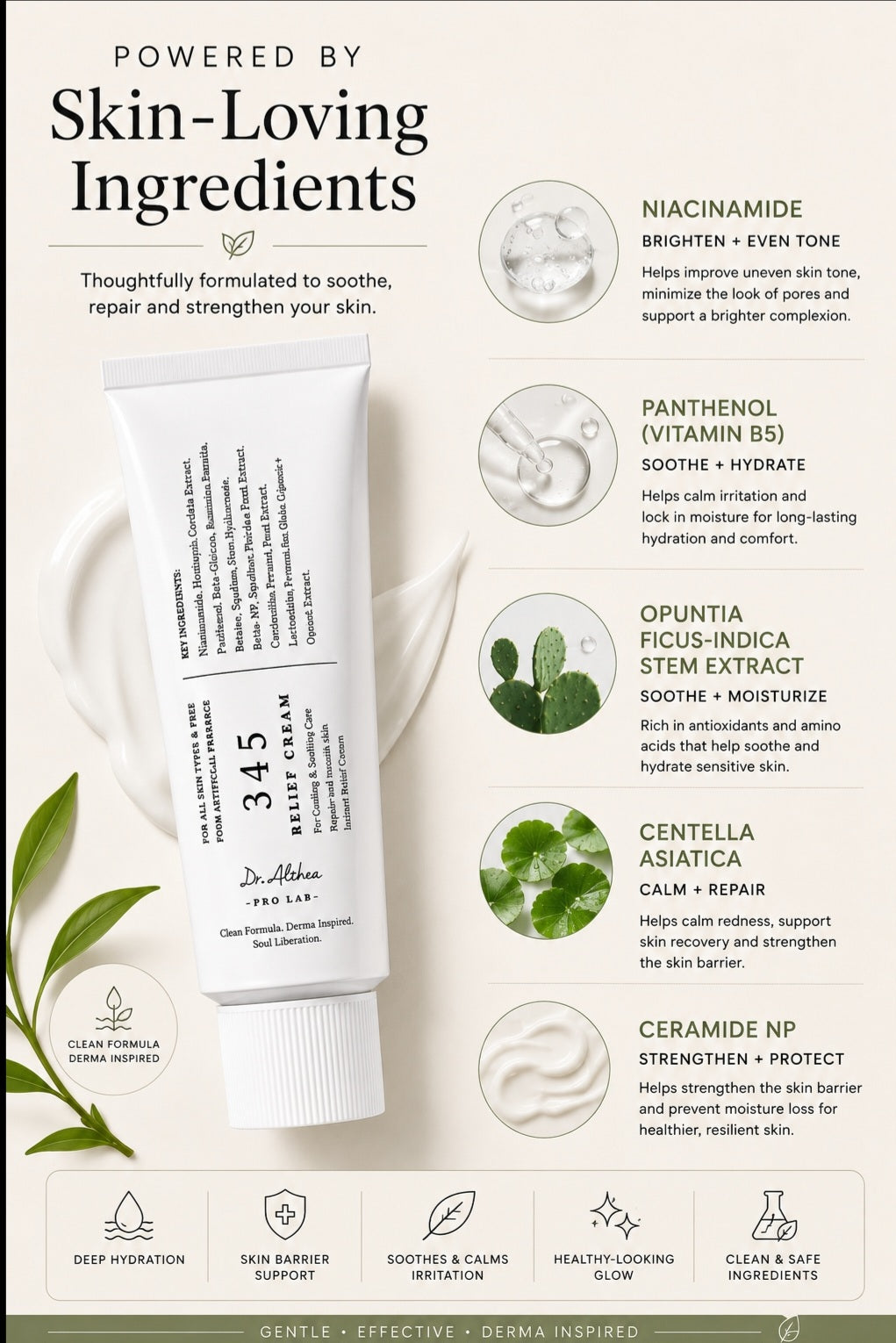 Dr. Althea 345 Relief Cream | Barrier Repair & Daily Moisturizer (50ml)