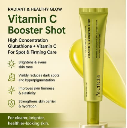Arencia Vitamin C Booster Shot Cream | Brightening, Hydrating & Glow Moisturizer (30ml)
