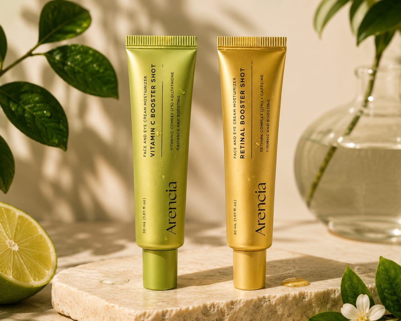 Arencia Vitamin C Booster Shot Cream | Brightening, Hydrating & Glow Moisturizer (30ml)